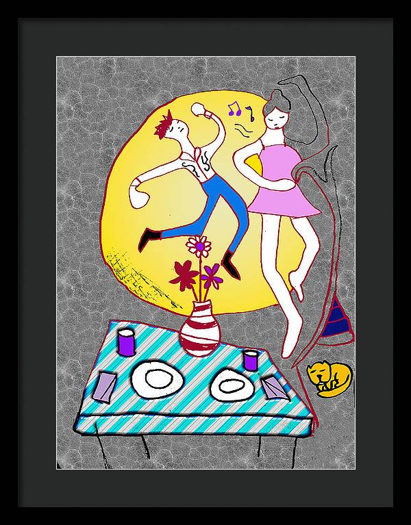 Dancin In The Moonlight - Framed Print