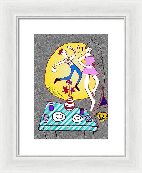 Dancin In The Moonlight - Framed Print