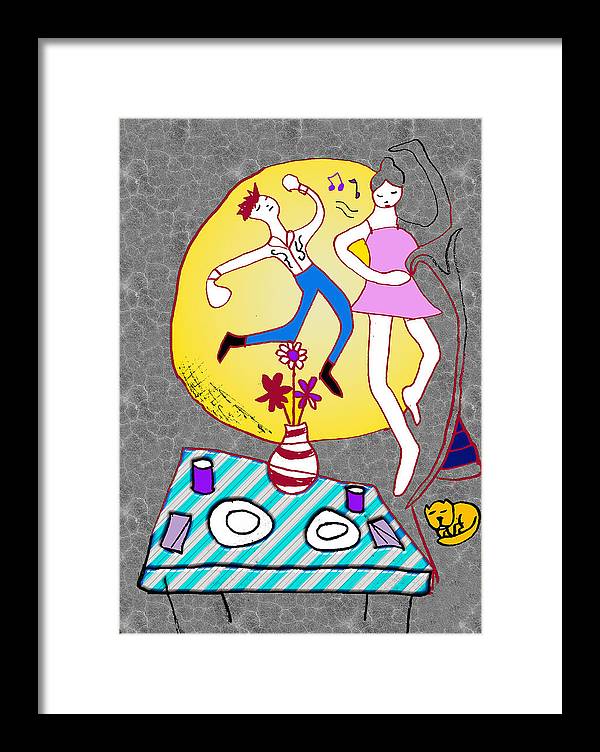 Dancin In The Moonlight - Framed Print
