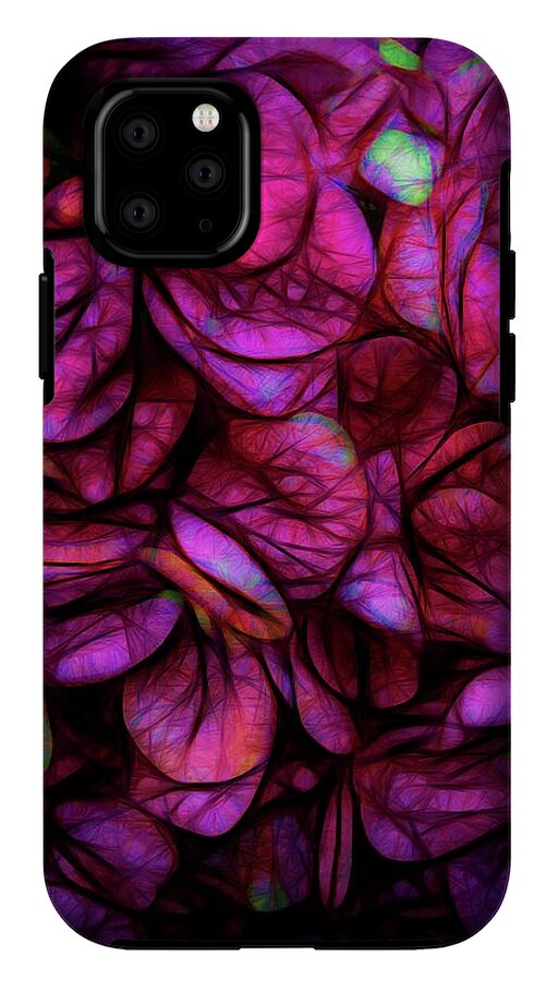 Dark Pink Flower Background - Phone Case