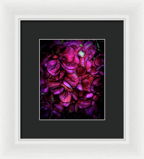 Dark Pink Flower Background - Framed Print