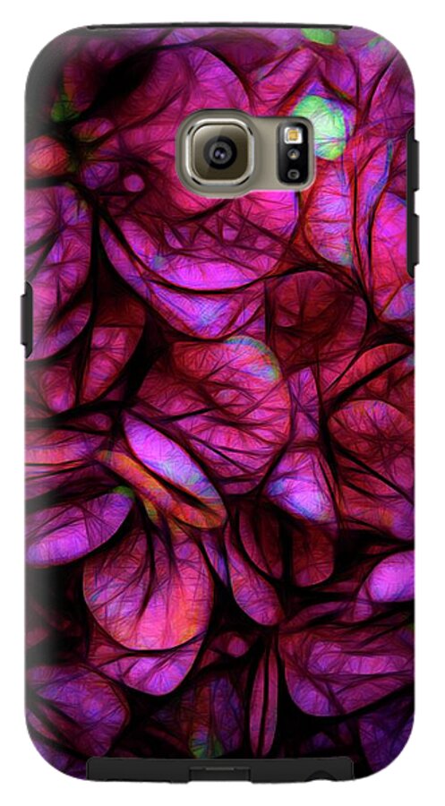 Dark Pink Flower Background - Phone Case