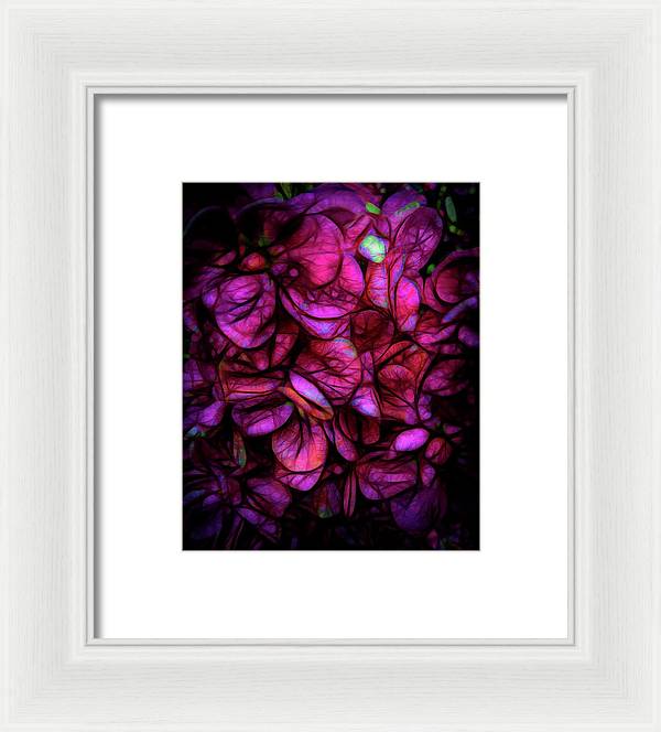 Dark Pink Flower Background - Framed Print