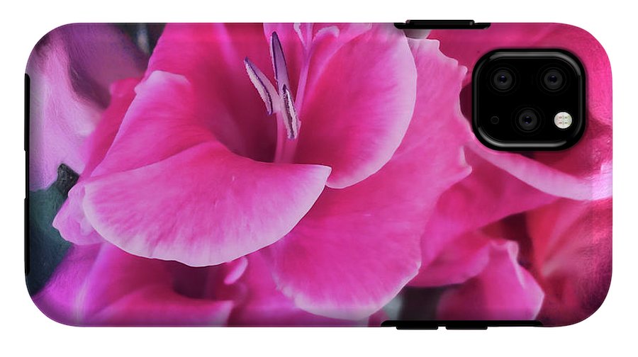 Dark Pink Gladiolas - Phone Case