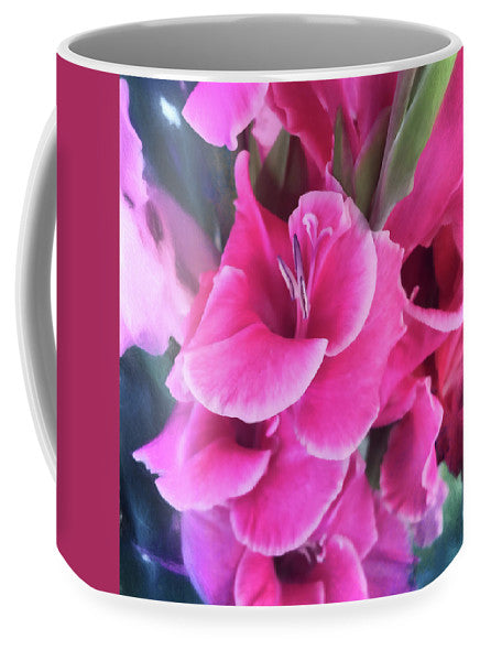 Dark Pink Gladiolas - Mug