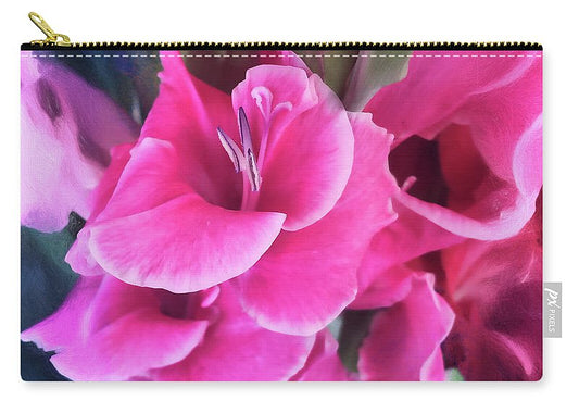 Dark Pink Gladiolas - Carry-All Pouch