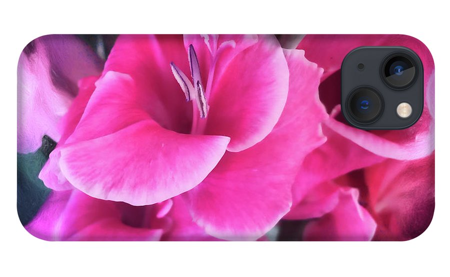 Dark Pink Gladiolas - Phone Case