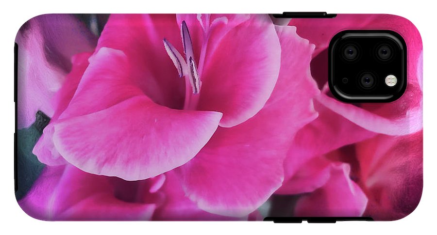 Dark Pink Gladiolas - Phone Case