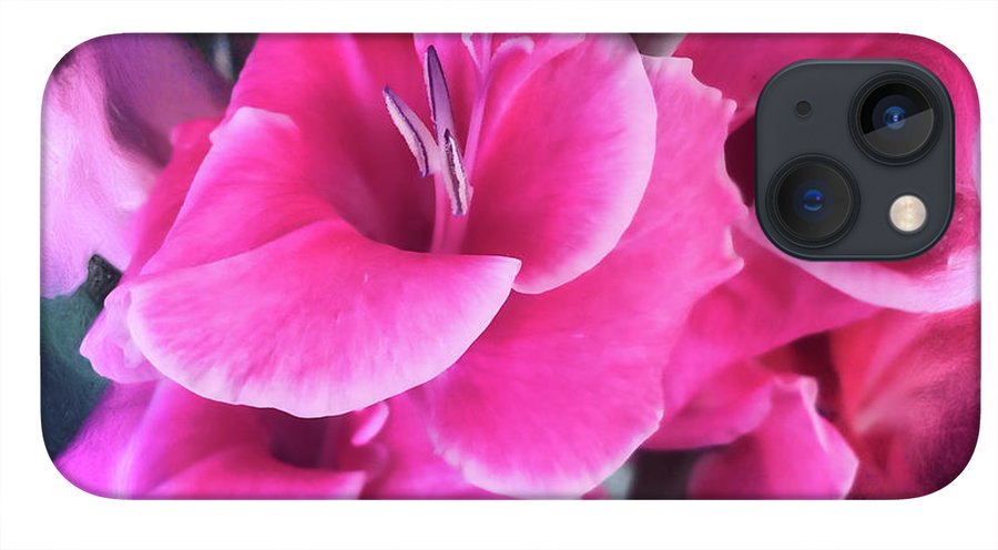 Dark Pink Gladiolas - Phone Case
