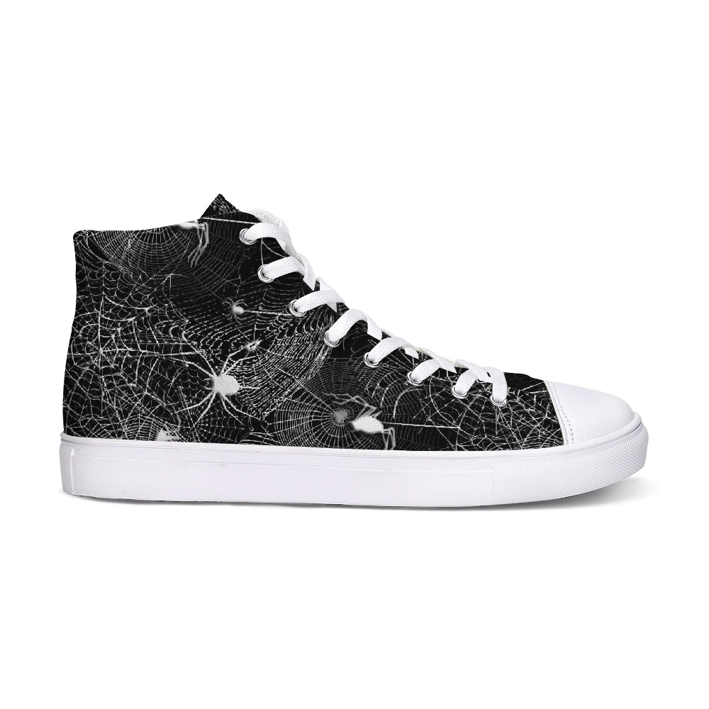 Spider Webs Hightop Canvas Shoe