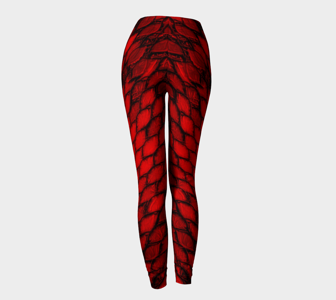 Red Dragon Scales Leggings