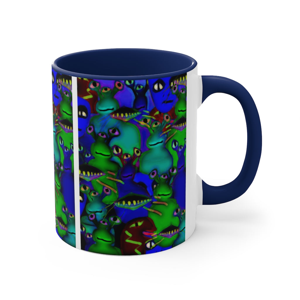 Aliens Collage Accent Coffee Mug, 11oz