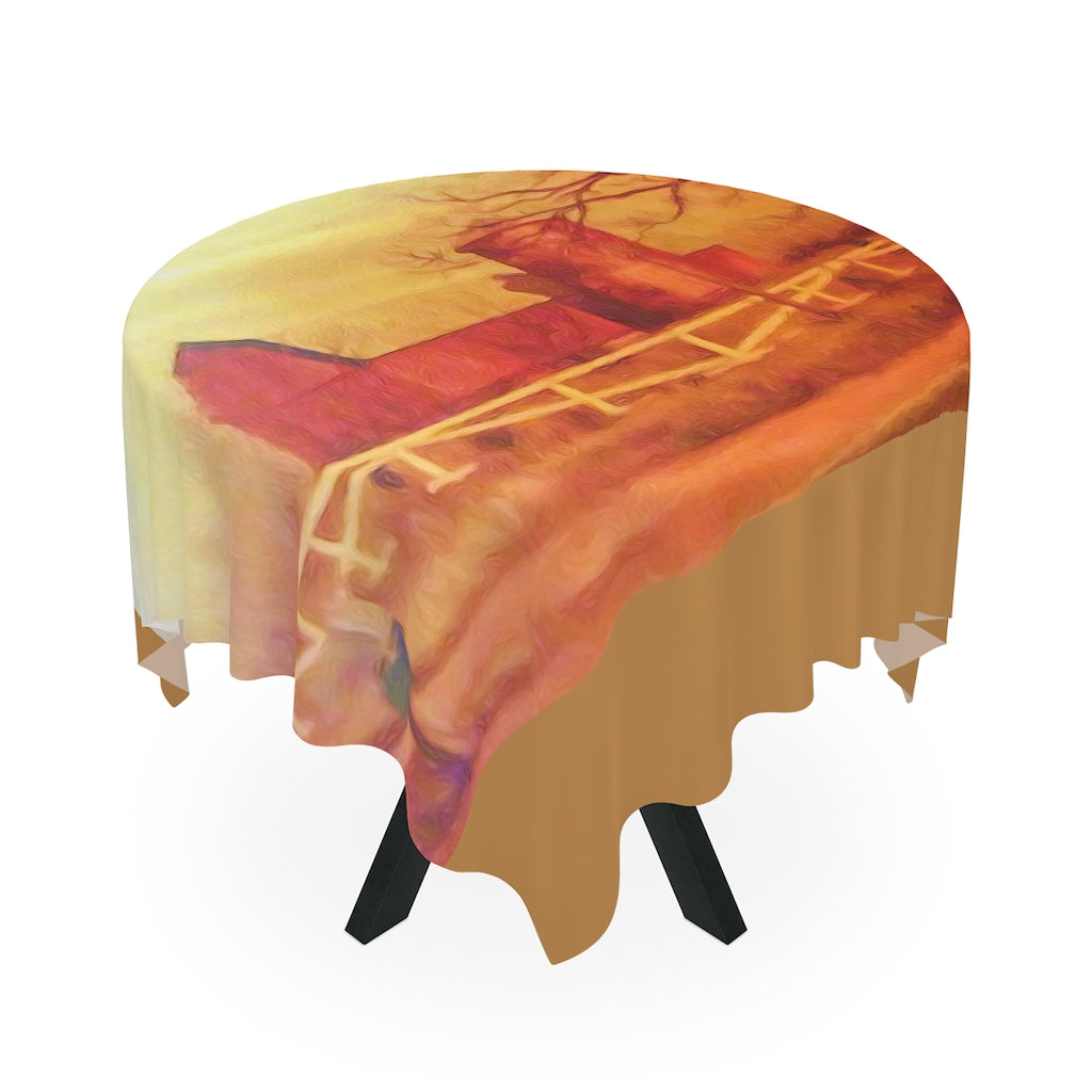 Barn Painting Table Cloth