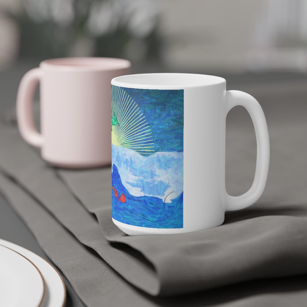 Jumping Fishies Ceramic Mugs (11oz\15oz\20oz)