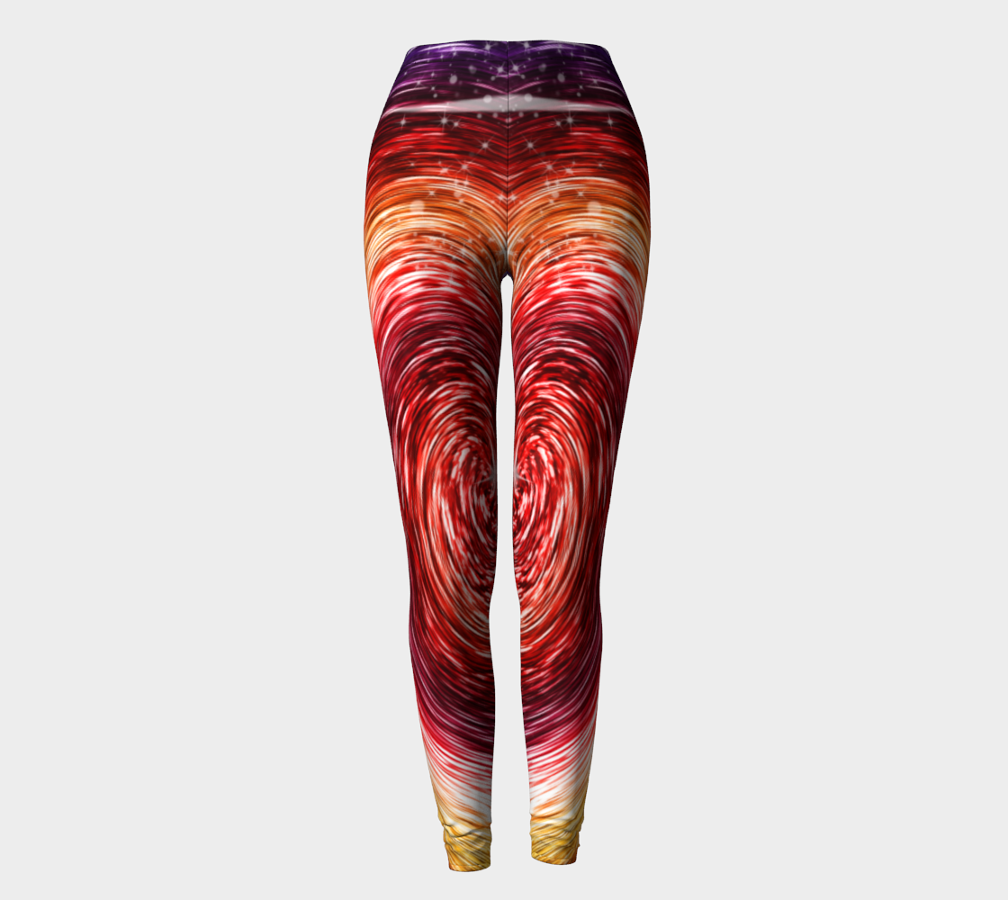 Rainbow Sparkle Swirl leggings