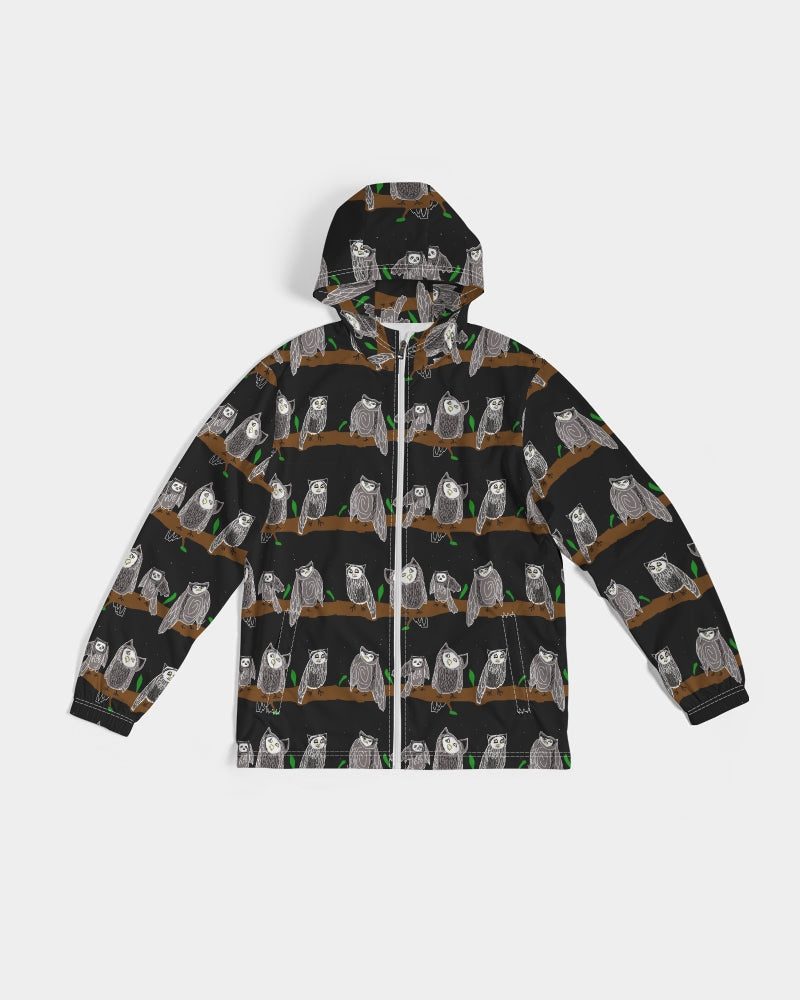 Owls Pattern Men's Windbreaker