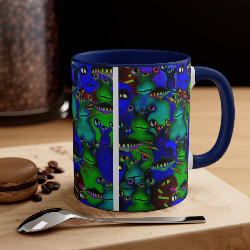Aliens Collage Accent Coffee Mug, 11oz