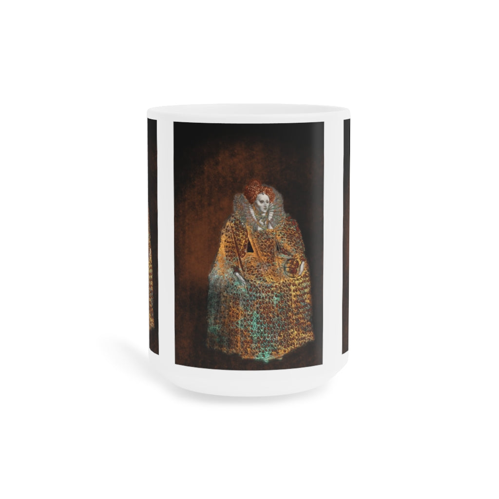 Elizabeth I In Gold Ceramic Mugs (11oz\15oz\20oz)