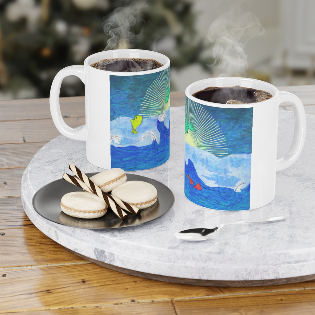 Jumping Fishies Ceramic Mugs (11oz\15oz\20oz)