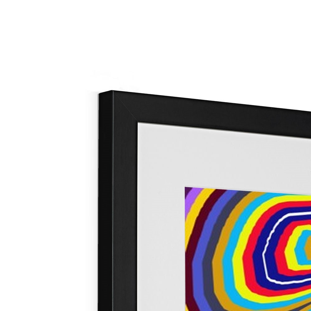 Curly Swirls Framed & Mounted Print