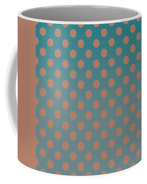 Denim and Brown Polkadots - Mug