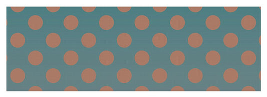Denim and Brown Polkadots - Yoga Mat