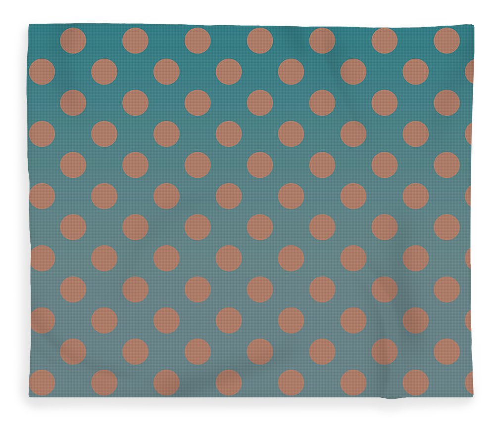 Denim and Brown Polkadots - Blanket