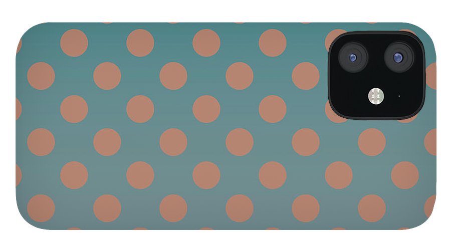 Denim and Brown Polkadots - Phone Case