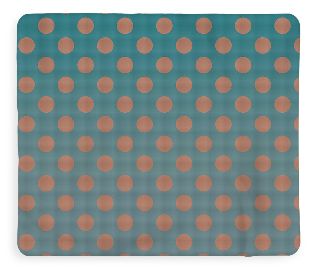 Denim and Brown Polkadots - Blanket