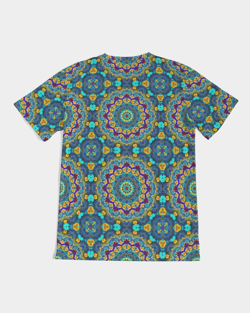 Blue Green Blur Kaleidoscope Men's Tee