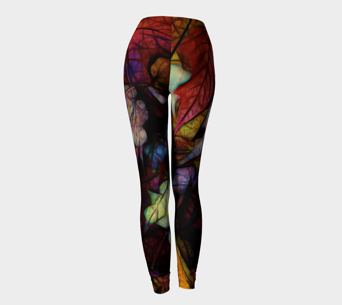 Fall Leaves Abstract Leggings