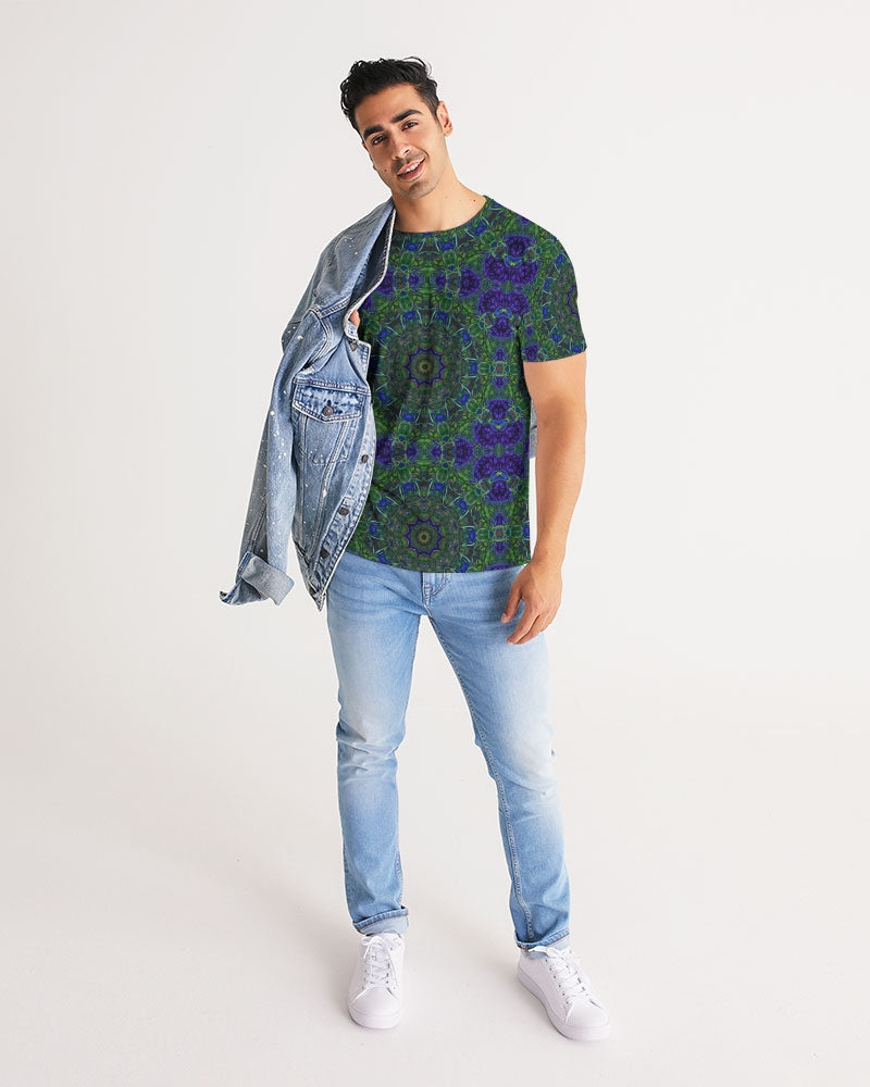 blue Green Ribbon Kaleidoscope Men's Tee