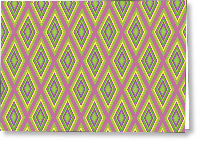 Diamonds Pattern Variation 6 - Greeting Card