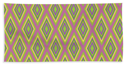 Diamonds Pattern Variation 6 - Beach Towel