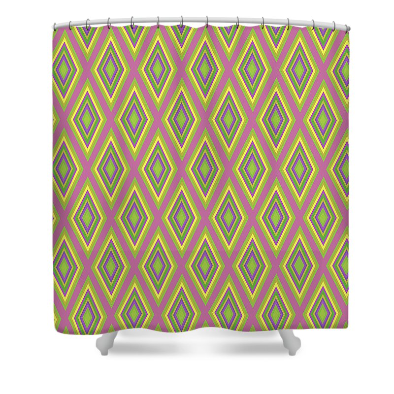 Diamonds Pattern Variation 6 - Shower Curtain