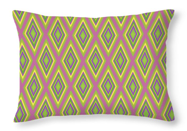 Diamonds Pattern Variation 6 - Throw Pillow