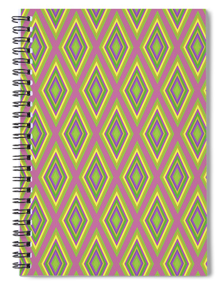 Diamonds Pattern Variation 6 - Spiral Notebook