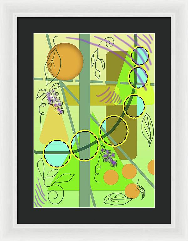 Driving To get Fruit - Framed Print
