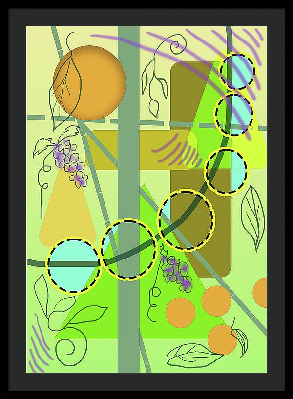 Driving To get Fruit - Framed Print