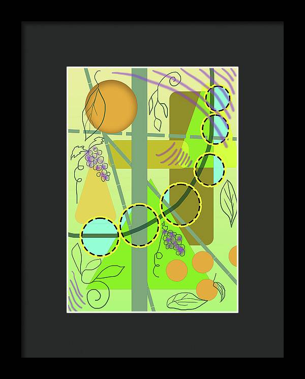 Driving To get Fruit - Framed Print