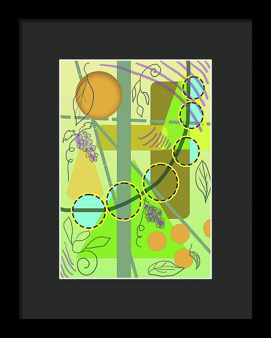 Driving To get Fruit - Framed Print