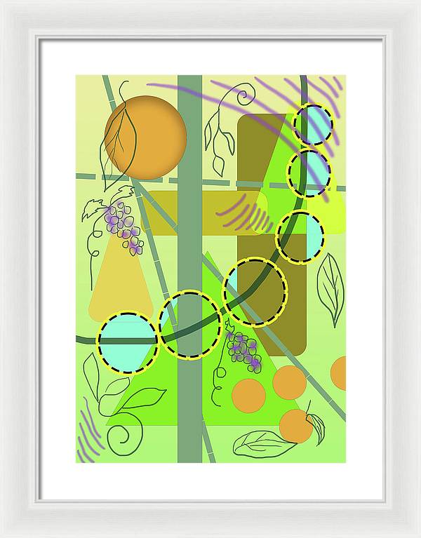 Driving To get Fruit - Framed Print