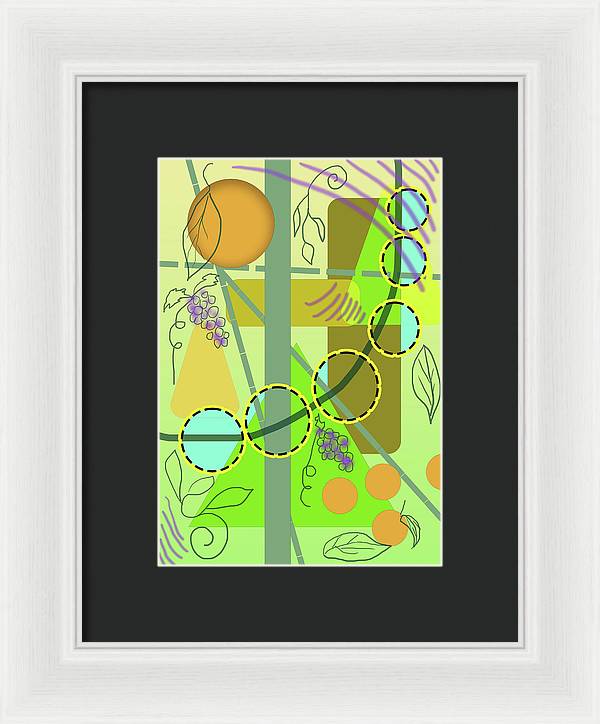 Driving To get Fruit - Framed Print