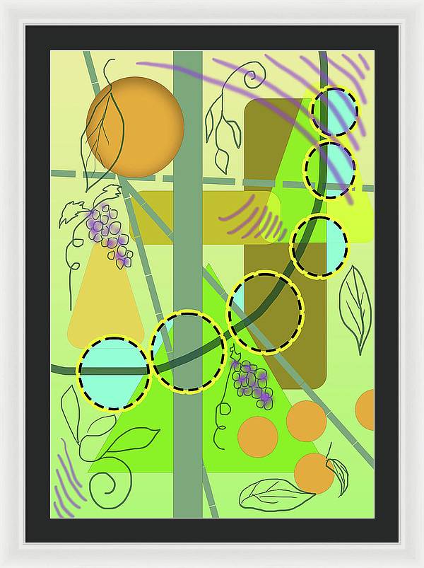Driving To get Fruit - Framed Print