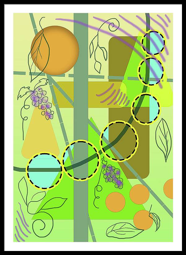 Driving To get Fruit - Framed Print