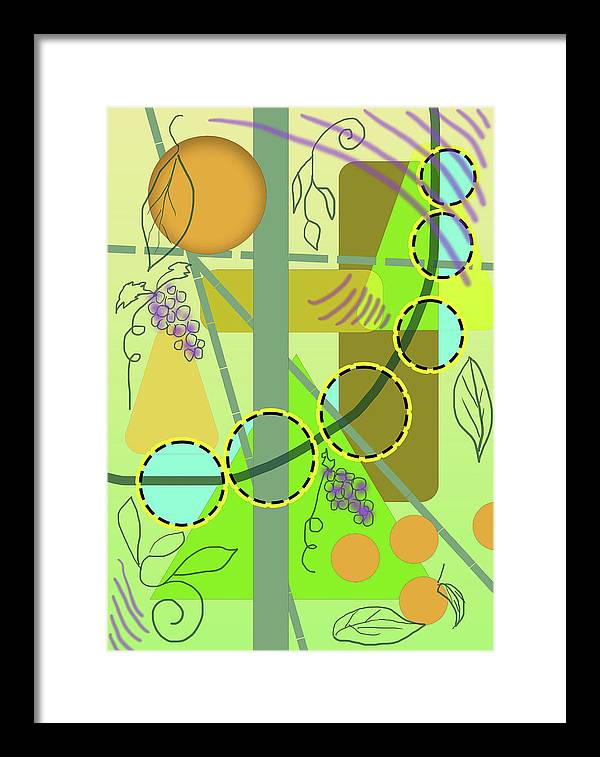 Driving To get Fruit - Framed Print