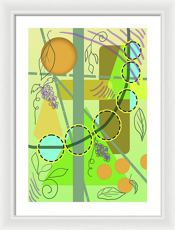 Driving To get Fruit - Framed Print