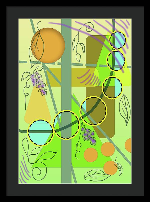 Driving To get Fruit - Framed Print