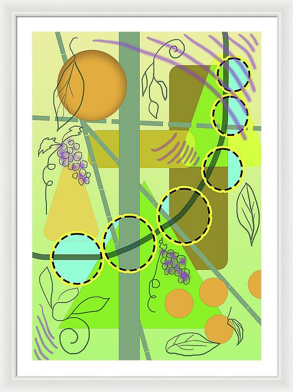 Driving To get Fruit - Framed Print