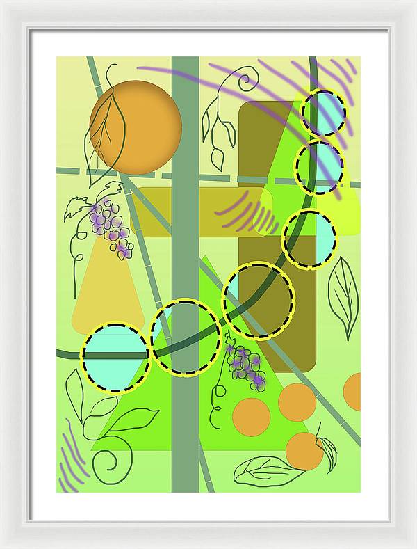 Driving To get Fruit - Framed Print
